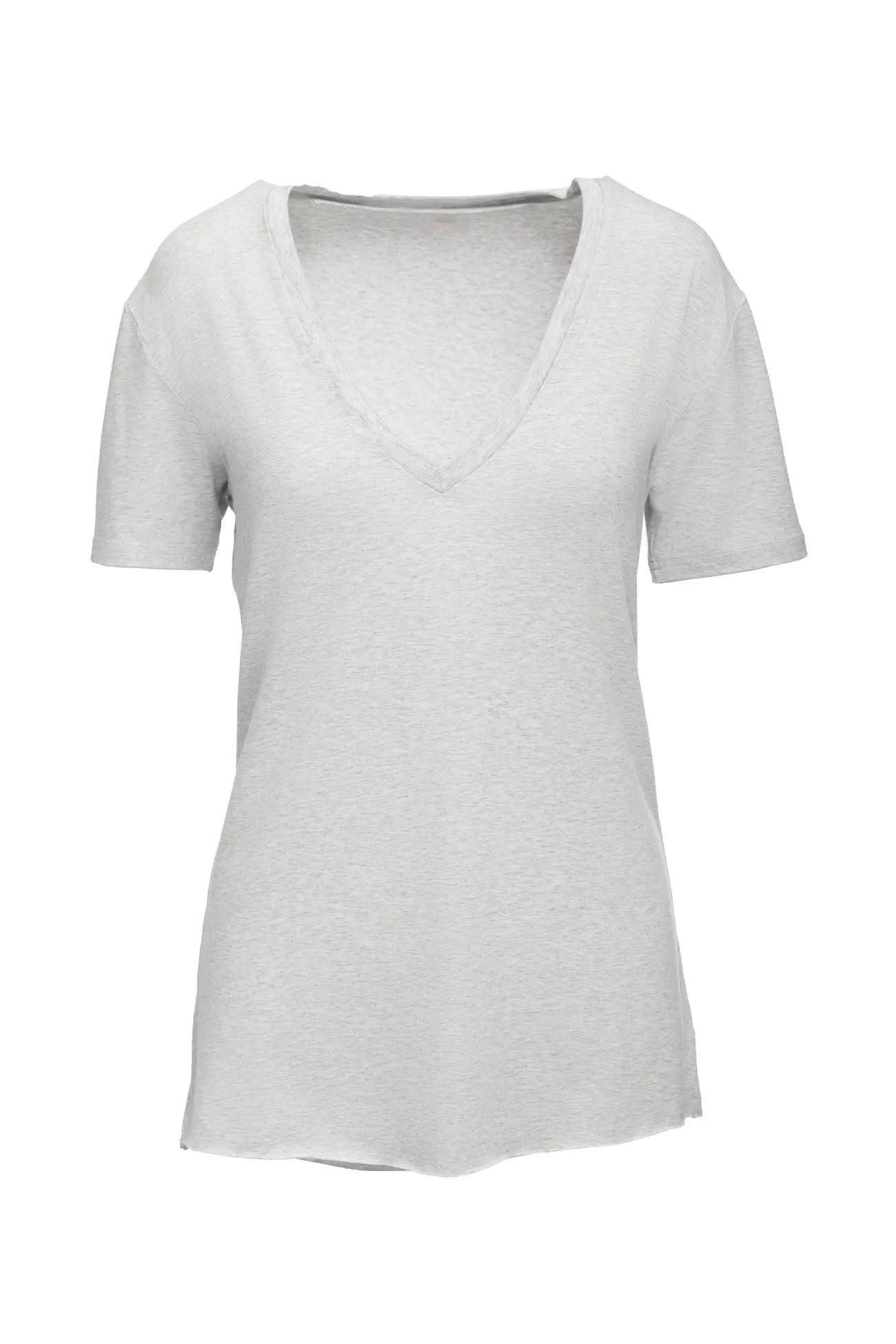 Smokey Taupe Bamboo V Neck T-Shirt main image 1