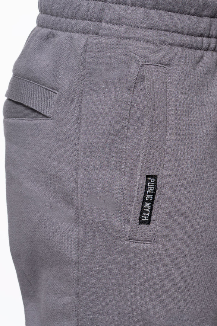 grey men's organic cotton shorts