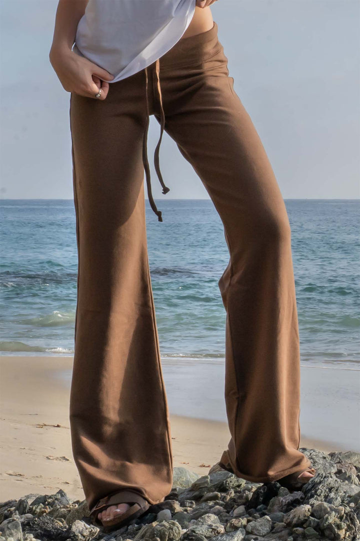 Eco Fleece Low Rise Drawstring Yoga Pants
