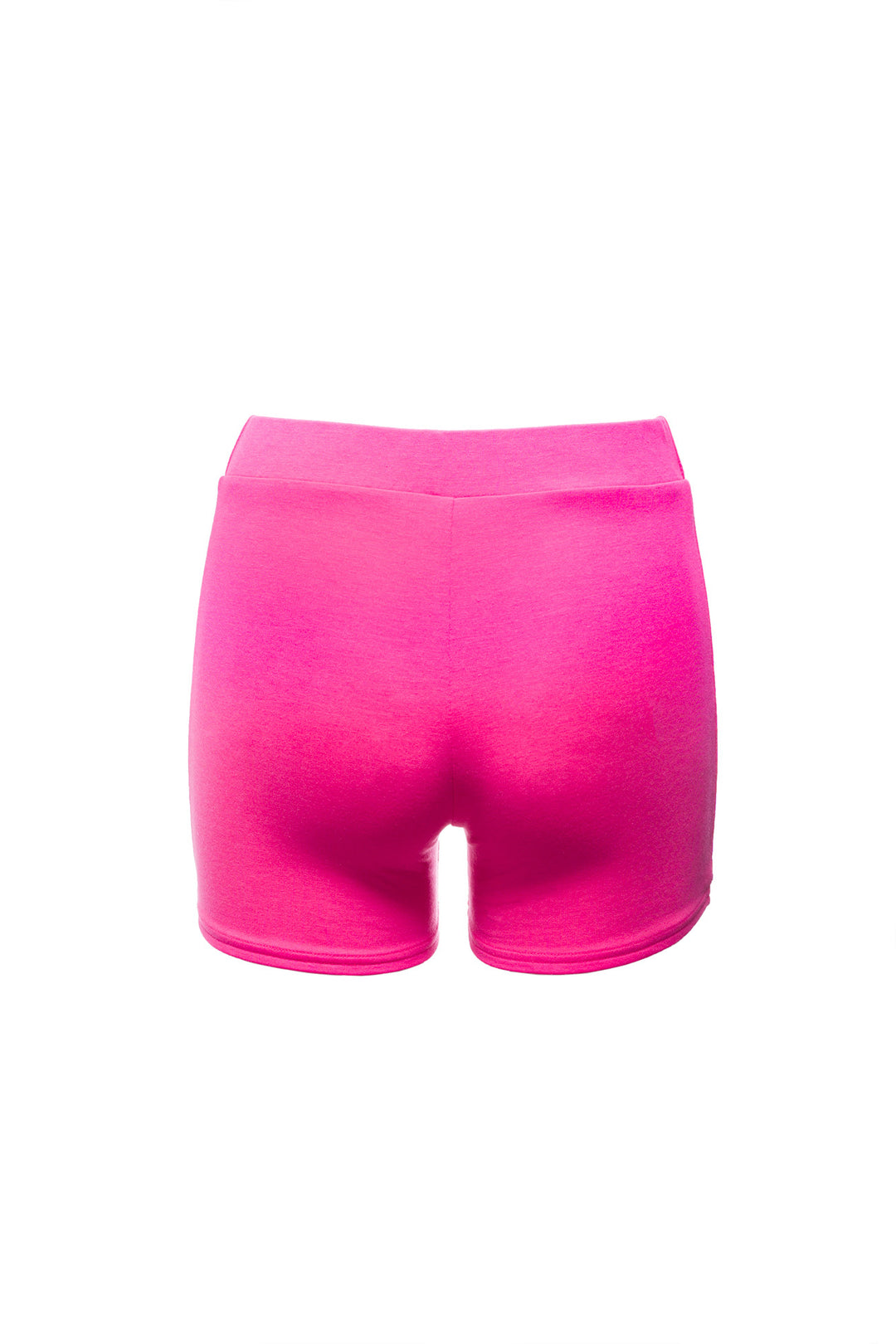 Hot Pink Fuchsia high waist fitted short