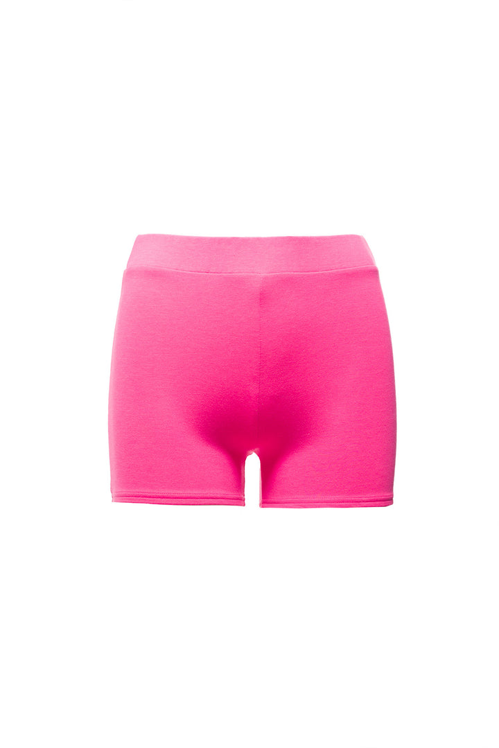 Hot Pink Fuchsia 3 inch fitted short