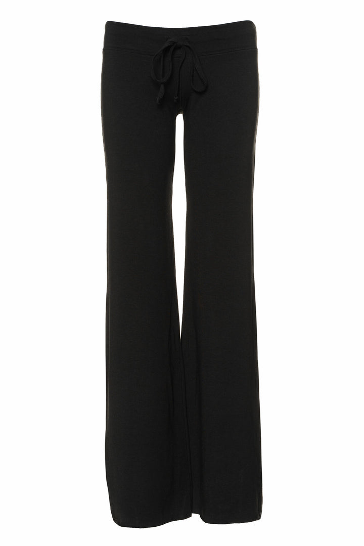 Black wide leg sweat pants