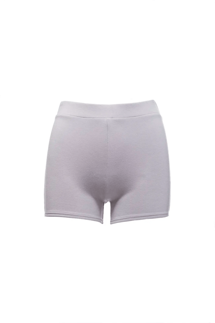 Grey high waist short with 3 inch inseam