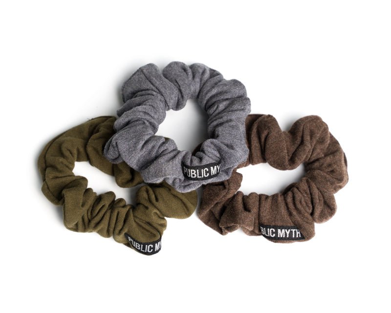 3 pack of bamboo scrunchies