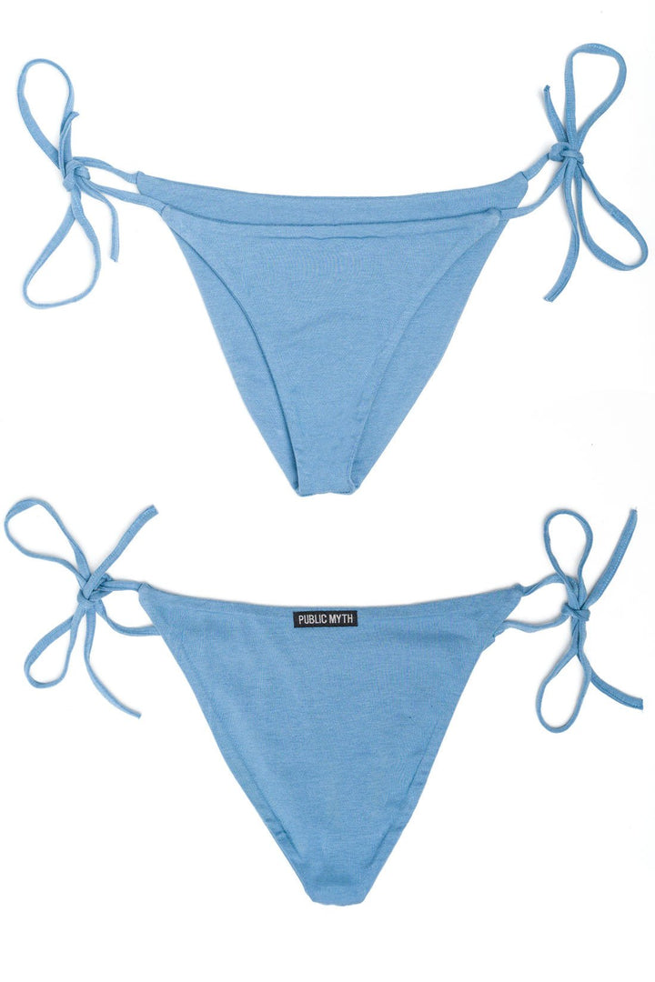 blue string bikini