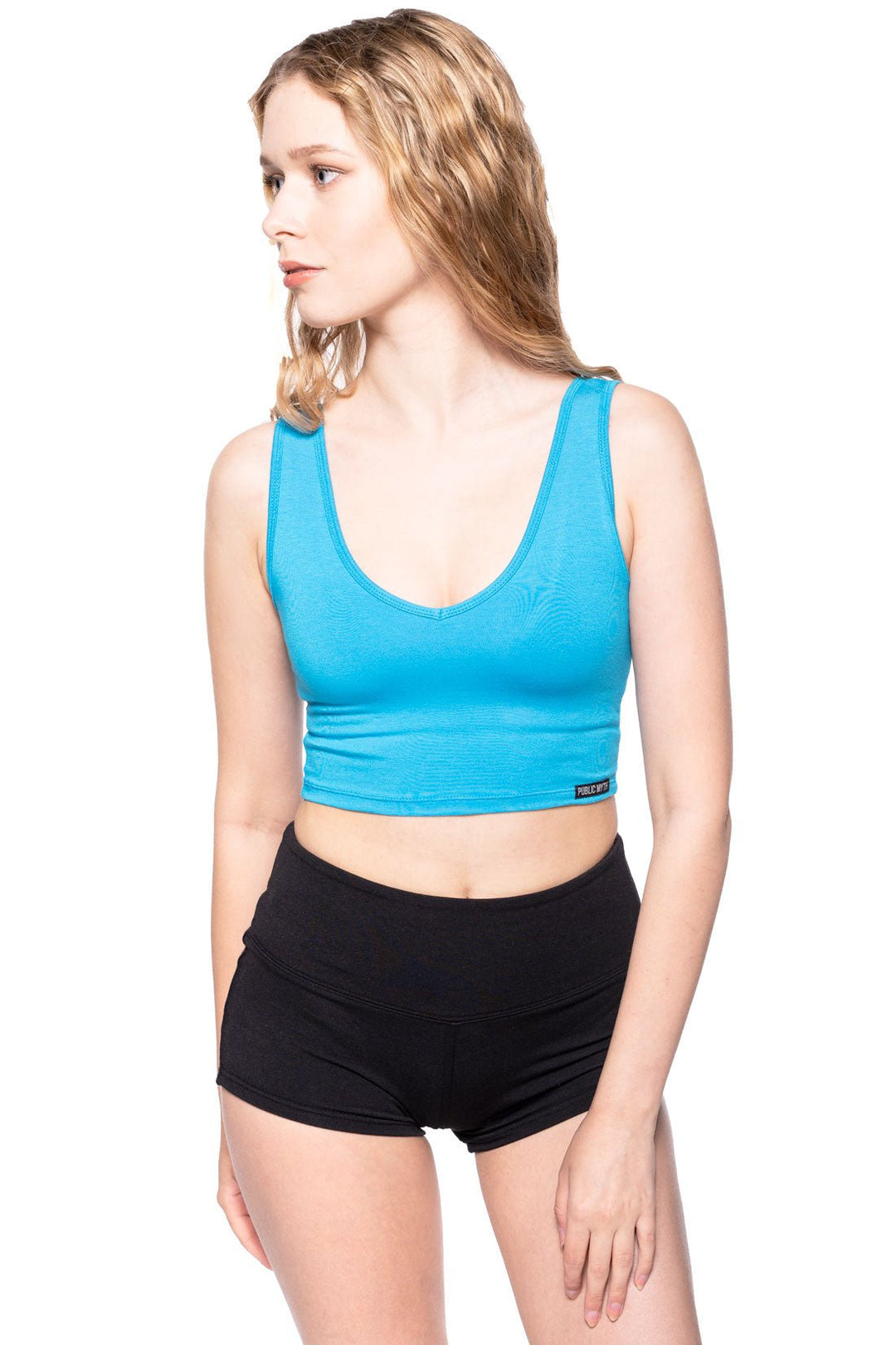 V-Neck Yoga Tops Short-Sleeved Sports Undershirt with Chest Pad - China  Sports Wear and Tops price