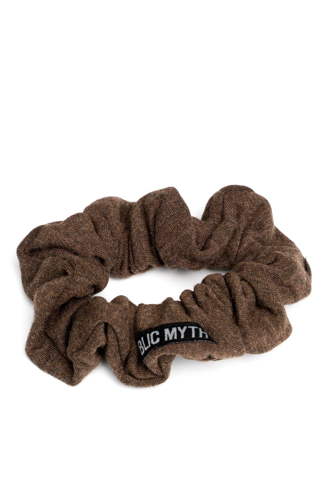 cocoa brown bamboo scrunchie