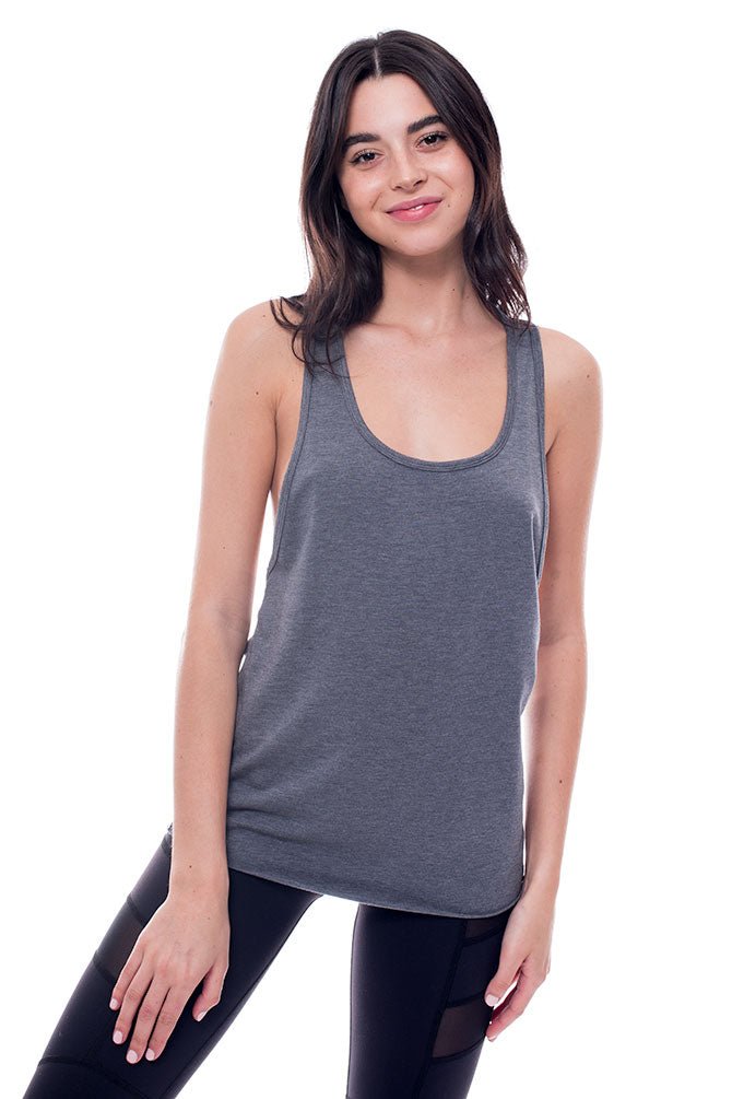 gray relaxed tank top
