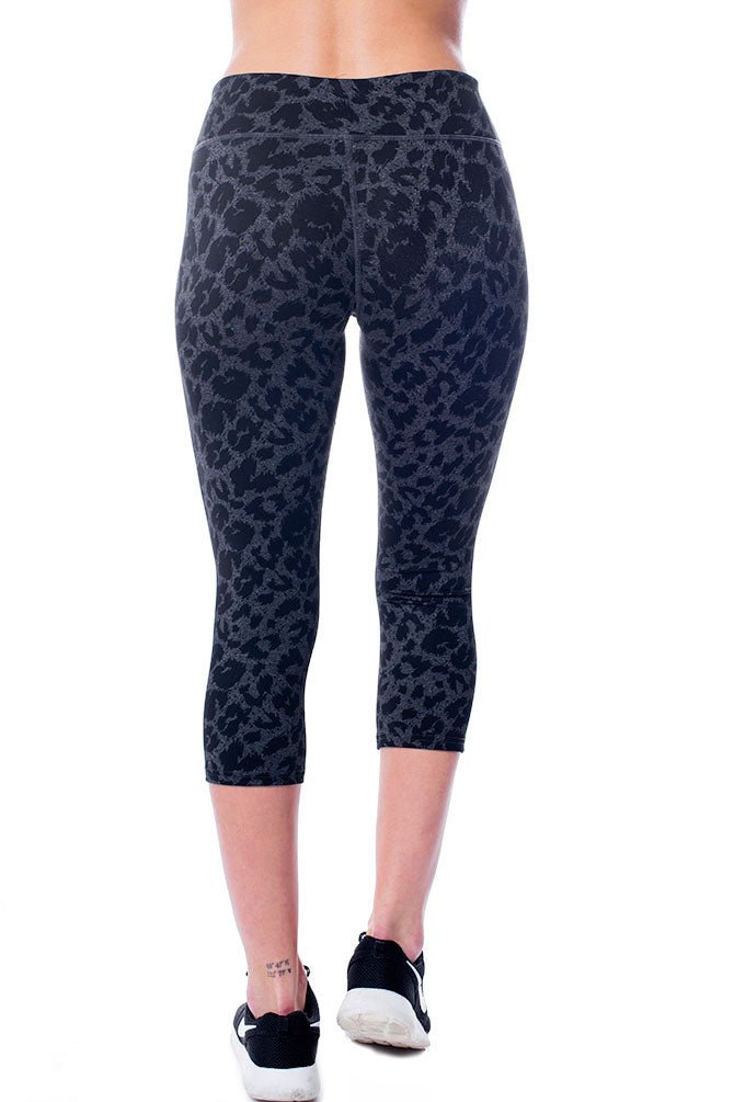 black leopard print leggings