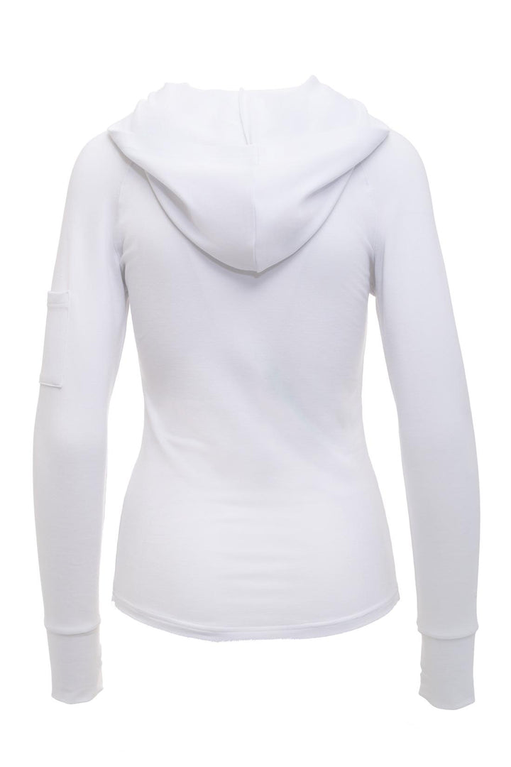 white sustainable hoodie 