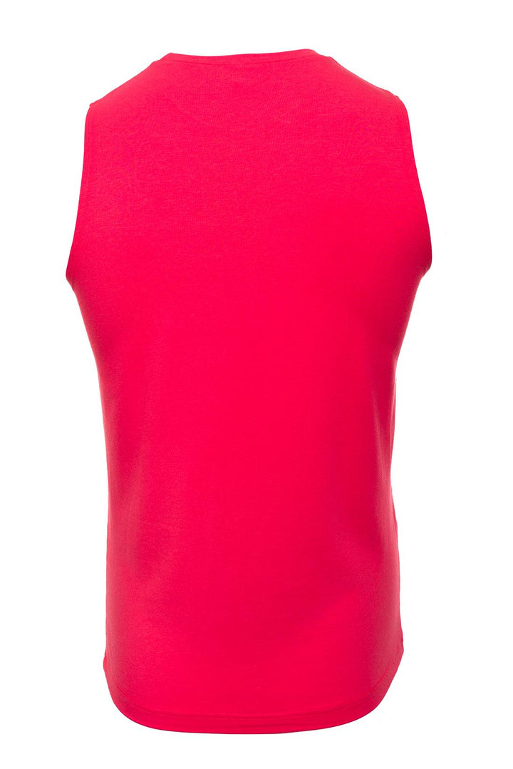 Red mens muscle tank
