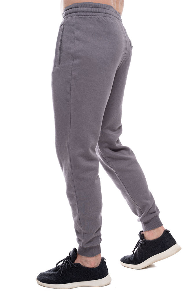mens organic cotton sweatpants ethically made from organic cotton and bamboo wtih two front pockets and one back pocket