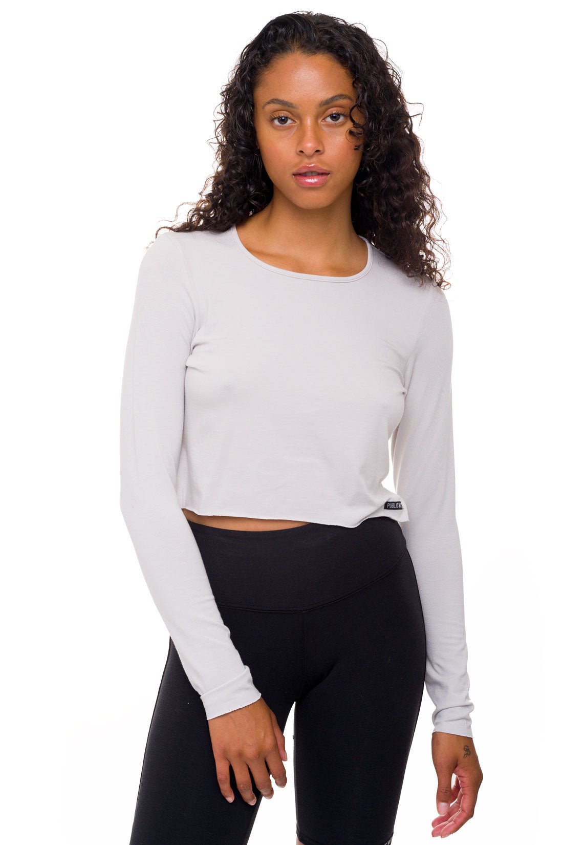 Fitness Long Sleeve Crop Top | From Workout to the Street – PUBLIC MYTH